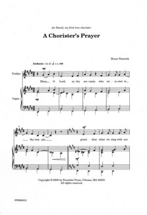 A Chorister's Prayer