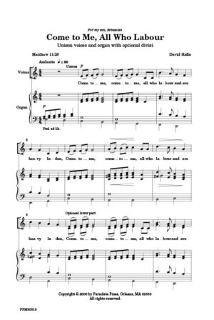 Two Communion Anthems<br>I. Come to Me, All Who Labour<br>II. Draw Nigh and Take the Body of the Lord