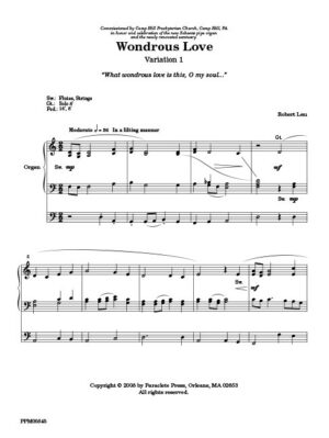 Variations On Wondrous Love