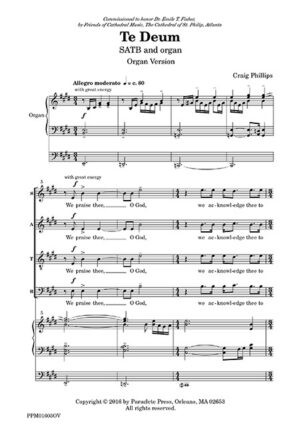 Te Deum - Choral/Organ Version
