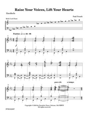 Raise Your Voices, Lift Your Hearts - Instrumental Parts