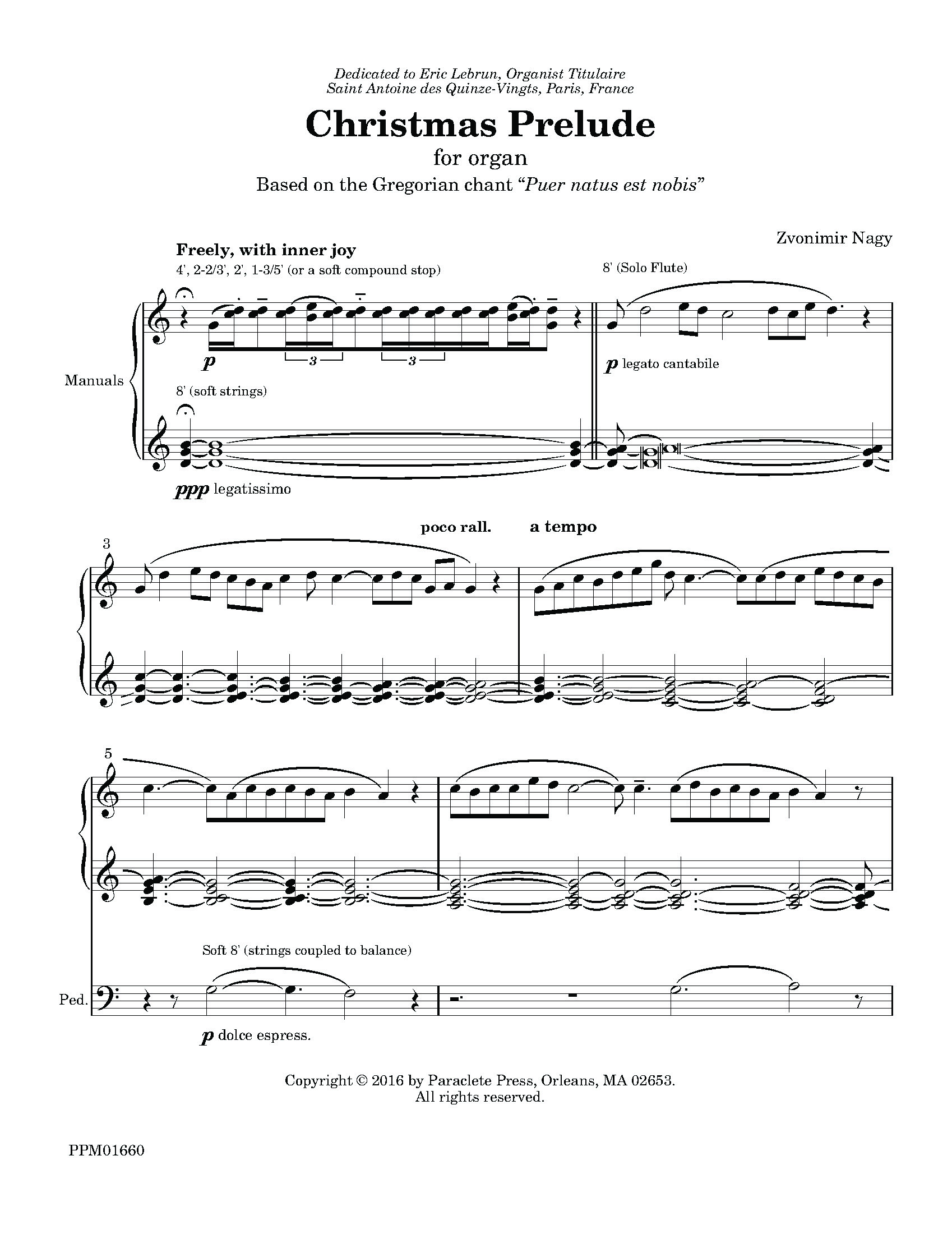 Christmas Prelude Paraclete Press Sacred Music