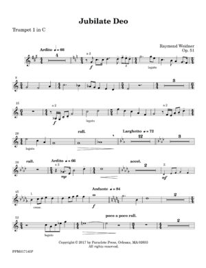 Jubilate Deo – Instrumental Parts
