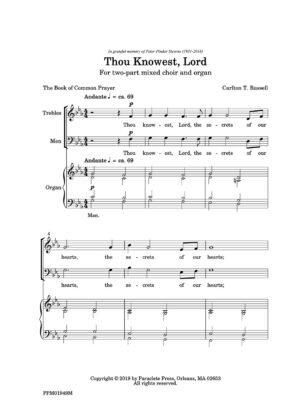 Thou Knowest, Lord