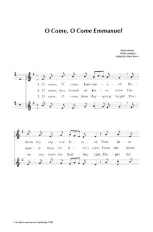 Veni, veni Emmanuel- Dr. Mary Berry