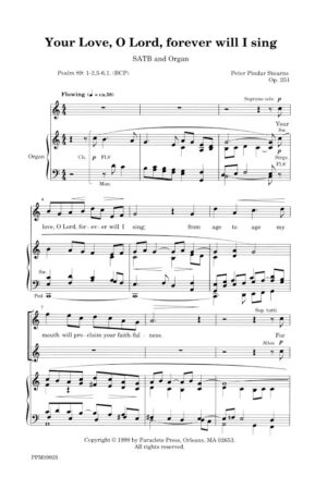 Your Love O Lord forever will I sing Op. 251