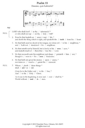 Psalm 15