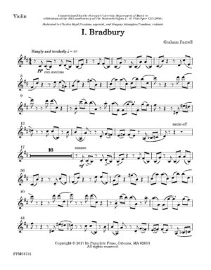 A Gospel Pair (Two Duets for Organ and Violin) - Violin Part