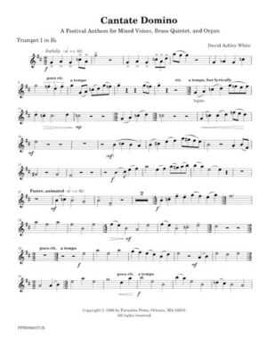 Cantate Domino - Brass Parts