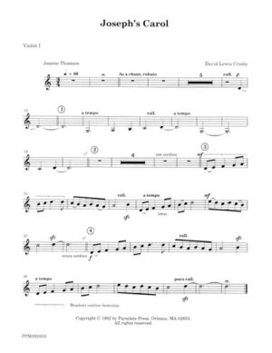 Joseph's Carol - String Parts