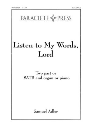 Listen to My Words Lord