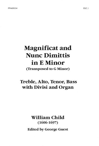Magnificat and Nunc Dimittis in E Minor