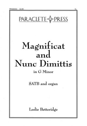 Magnificat and Nunc Dimittis in G Major