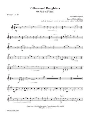 O Sons and Daughters: O Filii et Filiae - Brass Parts