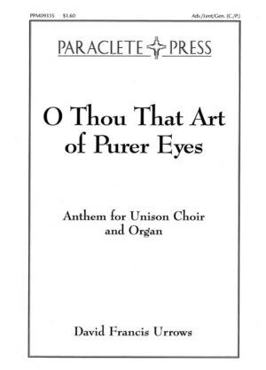 O Thou That Art of Purer Eyes