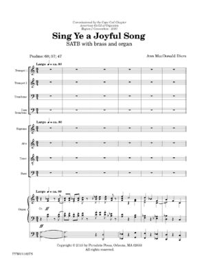 Sing Ye a Joyful Song - Full Score