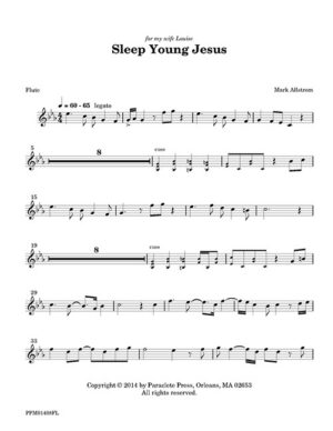 Sleep Young Jesus-Flute Part